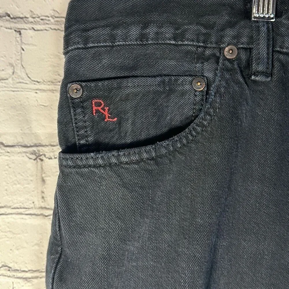 Polo Ralph Lauren Mens Classic‎ 867 Black Jeans size 46B/30 100% Cotton